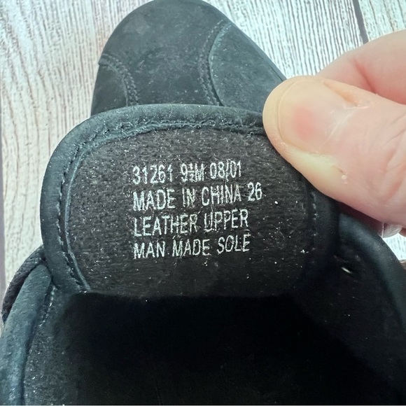 Clarks Springers Black Oxford Shoes 9.5 - Picture 6 of 7